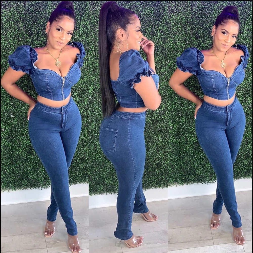 2 piece denim set
